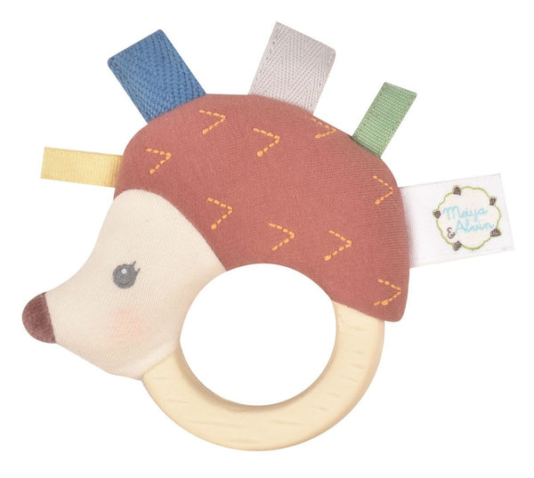 Ethan the Hedgehog Baby Rattle Toy by Meiya and Alvin Collection Tikiri Baby Activity Toys at Little Earth Nest Eco Shop Geelong Online Store Australia