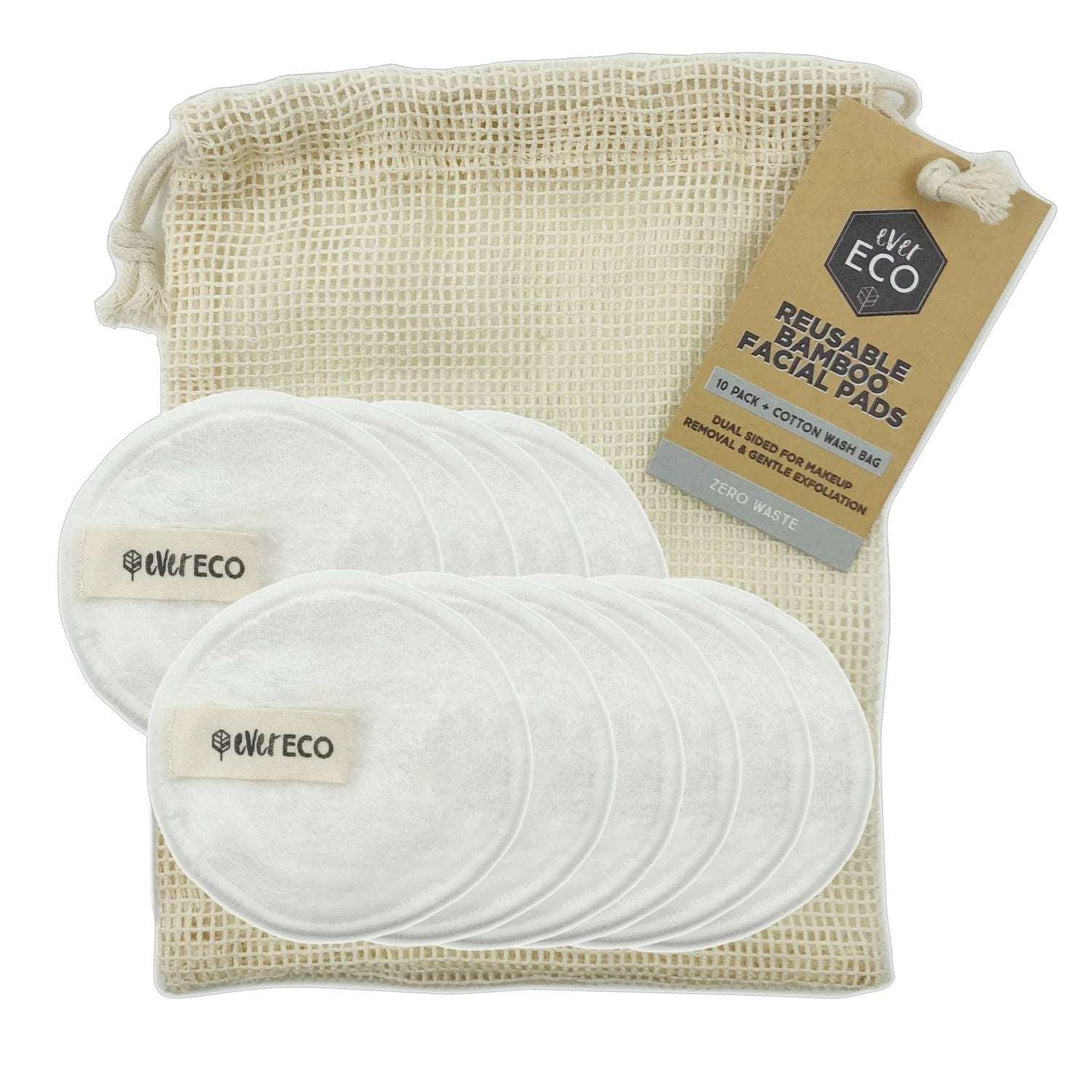 Ever Eco Reusable Bamboo Facial Pads 10 Pack Ever Eco Bath and Body at Little Earth Nest Eco Shop Geelong Online Store Australia