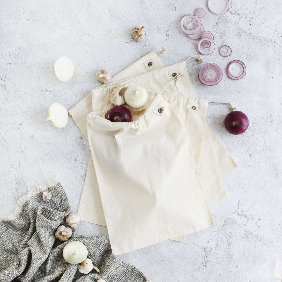 Ever Eco Organic Cotton Reusable Produce Bags Ever Eco Food Storage Containers at Little Earth Nest Eco Shop Geelong Online Store Australia