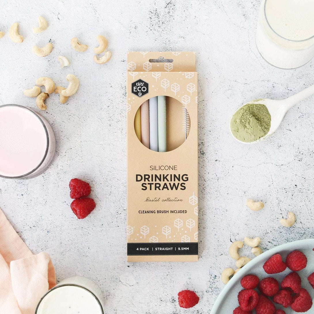 Ever Eco Silicone Straws Ever Eco Lifestyle at Little Earth Nest Eco Shop Geelong Online Store Australia