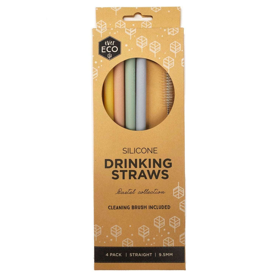 Ever Eco Silicone Straws Ever Eco Lifestyle Straight at Little Earth Nest Eco Shop Geelong Online Store Australia