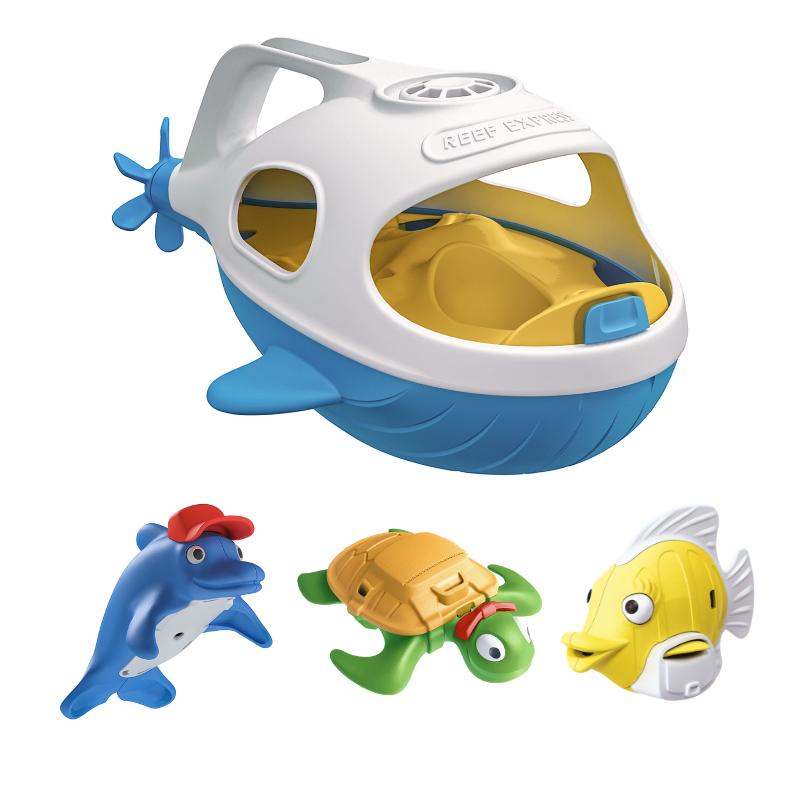 Happy Planet Toys Reef Express Bath Set Happy Planet Toys Bath Toys at Little Earth Nest Eco Shop Geelong Online Store Australia