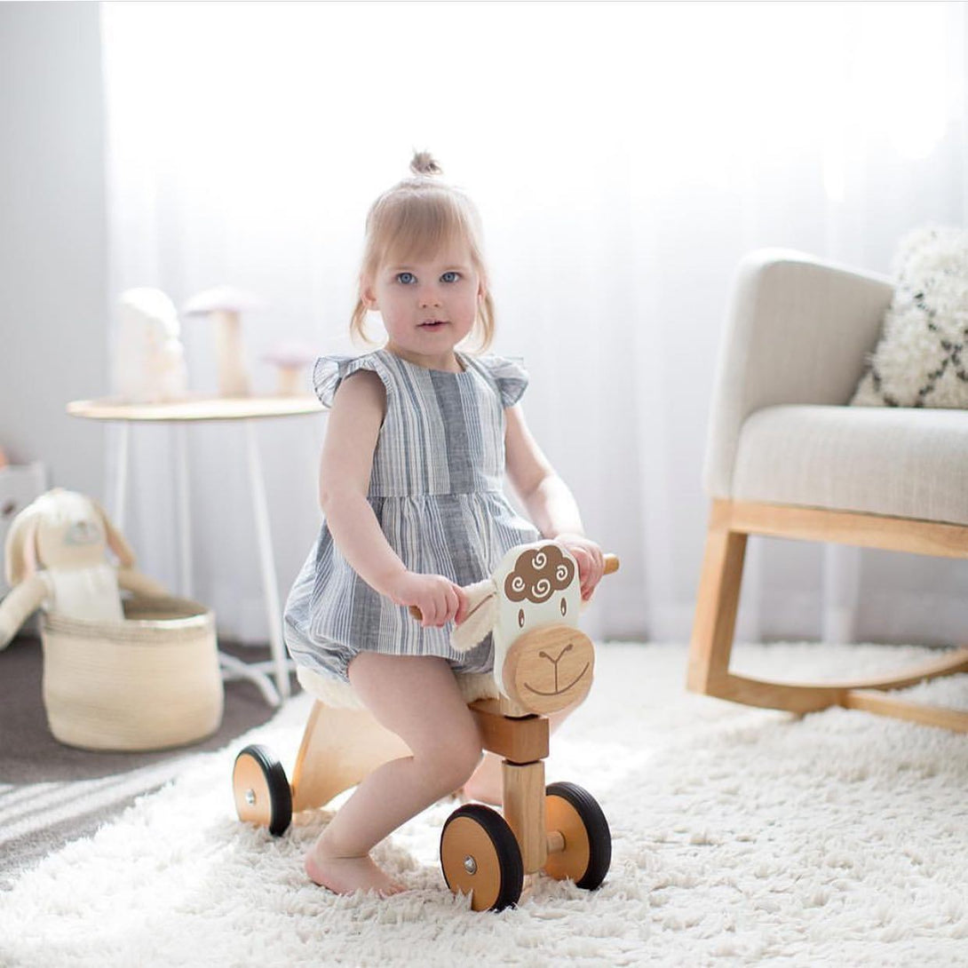 Lambie Padding Rider Ride-On Lamb Im Toy Kids Riding Vehicles at Little Earth Nest Eco Shop Geelong Online Store Australia