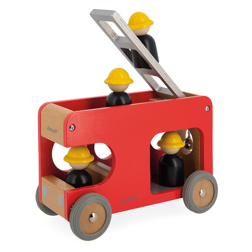 Janod Fire Engine Truck Janod Toy Cars at Little Earth Nest Eco Shop Geelong Online Store Australia