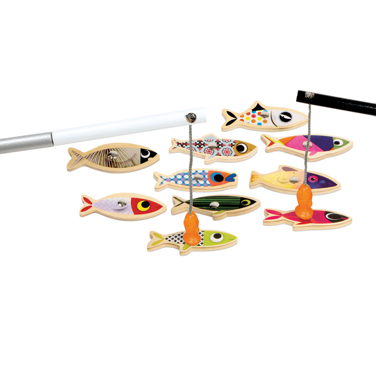 Janod Magnetic Sardine Fishing Set Janod Activity Toys at Little Earth Nest Eco Shop Geelong Online Store Australia