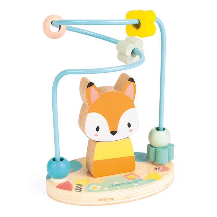 Janod Wooden Fox Bead Maze Janod Wooden Toys at Little Earth Nest Eco Shop Geelong Online Store Australia