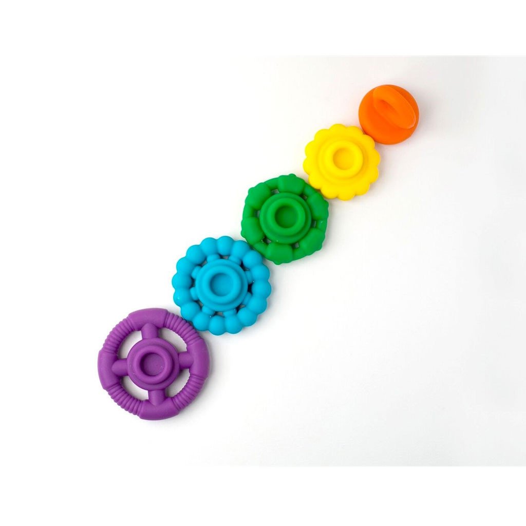 Jellystone Designs Silicone Rainbow Stacker Jellystone Designs Dummies and Teethers at Little Earth Nest Eco Shop Geelong Online Store Australia