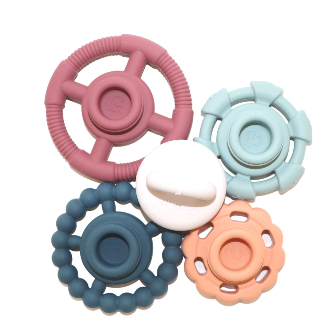 Jellystone Designs Silicone Stacker Neutrals Jellystone Designs Dummies and Teethers at Little Earth Nest Eco Shop Geelong Online Store Australia