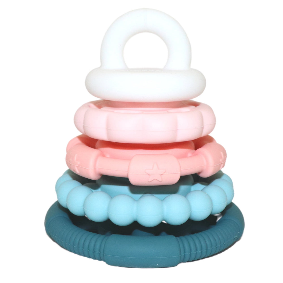 Jellystone Designs Silicone Stacker Neutrals Jellystone Designs Dummies and Teethers Sugar Blossom at Little Earth Nest Eco Shop Geelong Online Store Australia