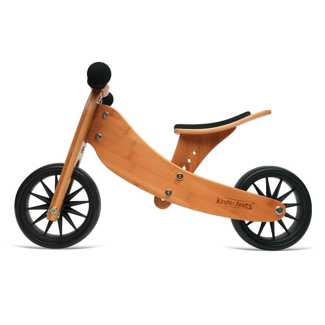 Kinderfeets Tiny Tot Trike Bamboo 2 in 1 Kinderfeets Kids Riding Vehicles at Little Earth Nest Eco Shop Geelong Online Store Australia