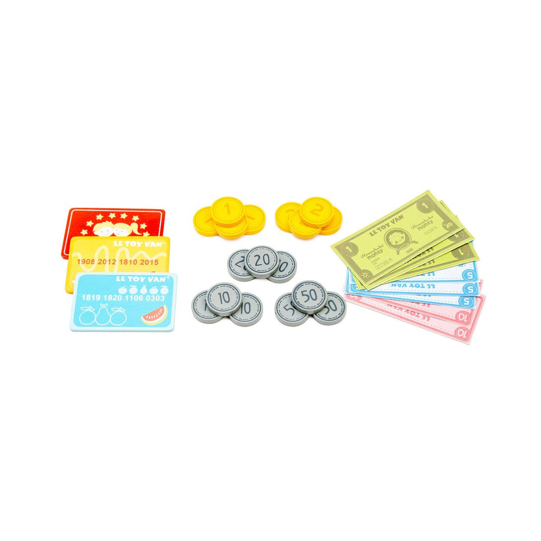 Le Toy Van Play Money Set Le Toy Van Pretend Play at Little Earth Nest Eco Shop Geelong Online Store Australia