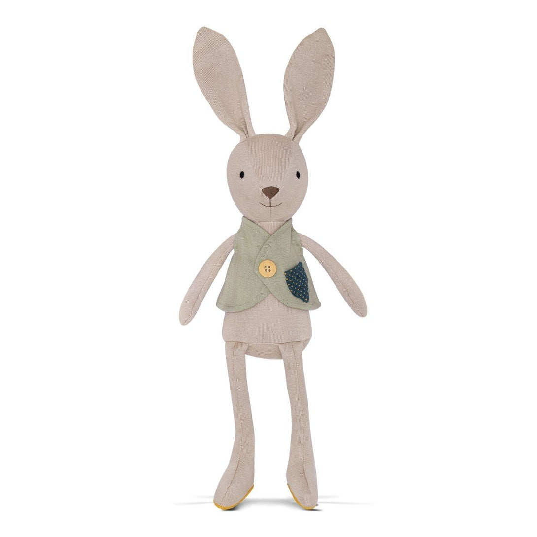 Apple Park Organic Cotton Knit Bunny Apple Park Organic Soft Toy at Little Earth Nest Eco Shop Geelong Online Store Australia