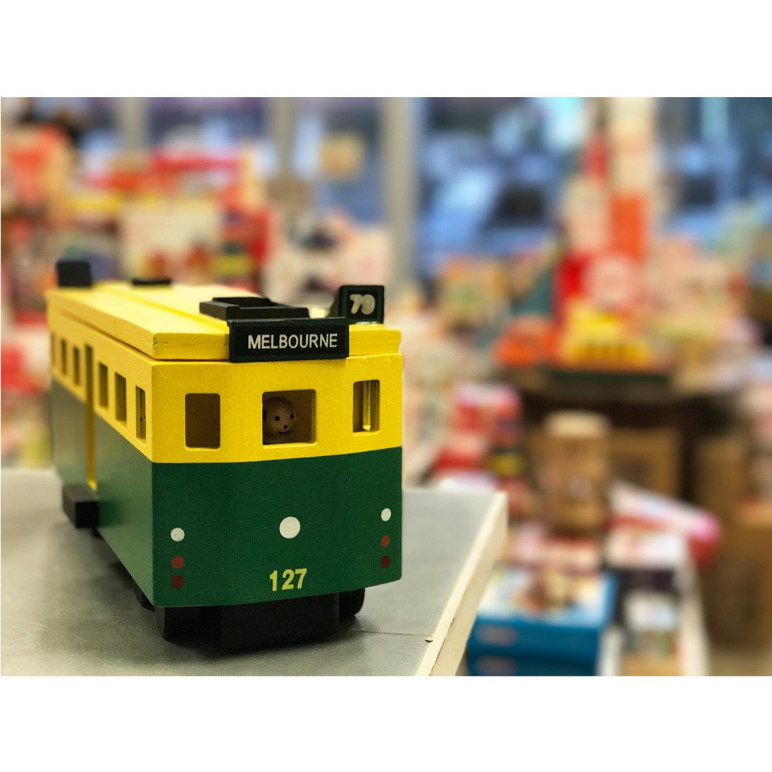 Make Me Iconic Tram Make Me Iconic Play Vehicles at Little Earth Nest Eco Shop Make Me Iconic Tram - Little Earth Nest Geelong Online Store Australia