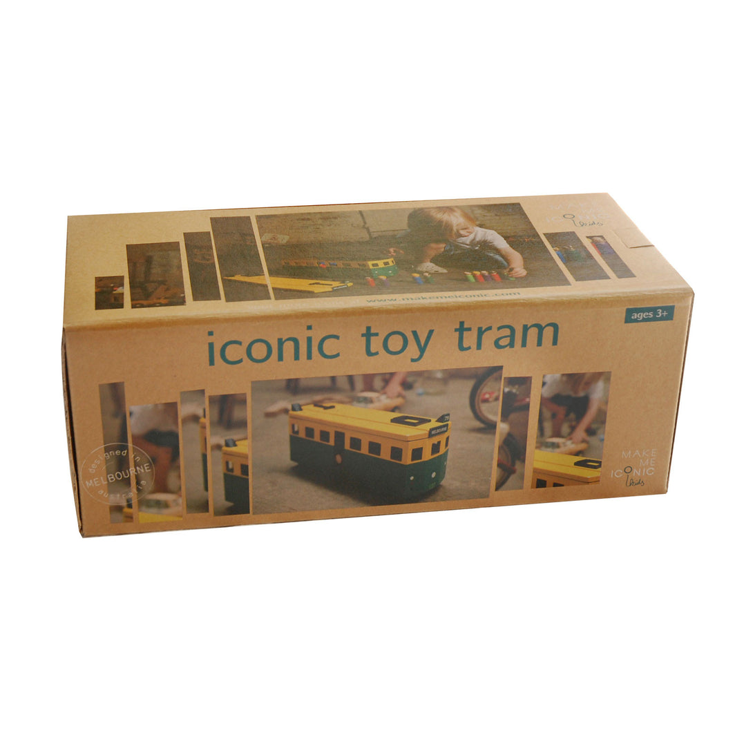 Make Me Iconic Tram Make Me Iconic Play Vehicles at Little Earth Nest Eco Shop Make Me Iconic Tram - Little Earth Nest Geelong Online Store Australia