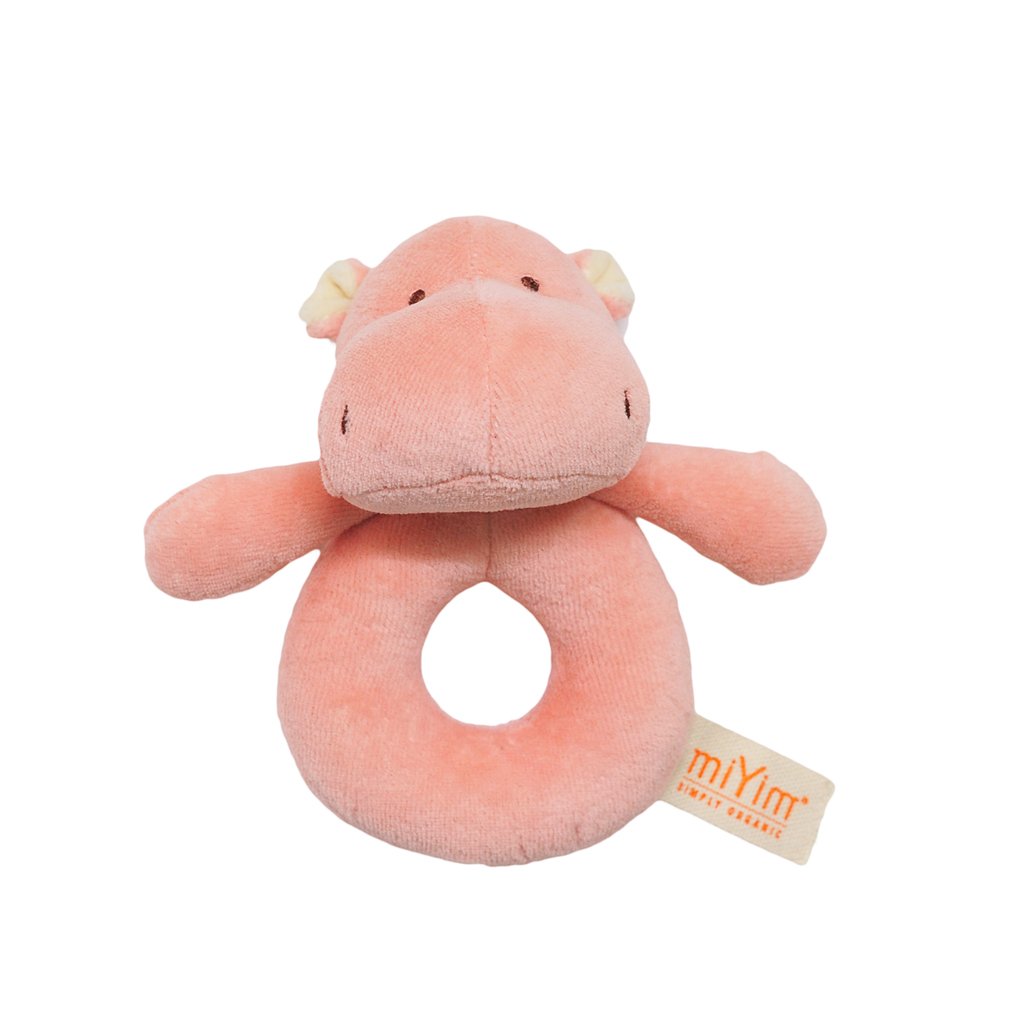 Miyim Ring Rattle Miyim Rattles Hippo at Little Earth Nest Eco Shop Geelong Online Store Australia