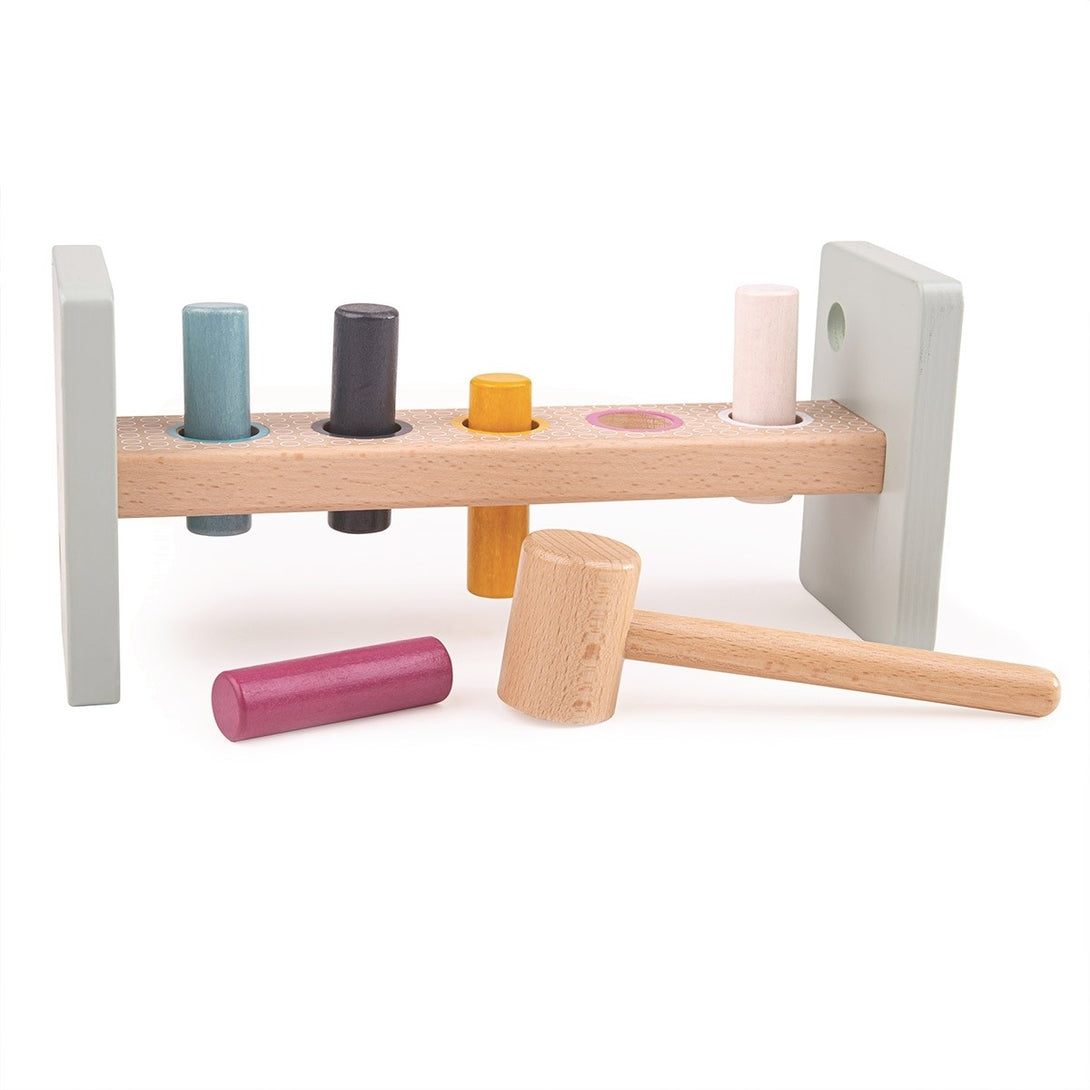 Modern Baby Peg and Hammer Bench Set Big Jigs Toys Baby & Toddler at Little Earth Nest Eco Shop Geelong Online Store Australia