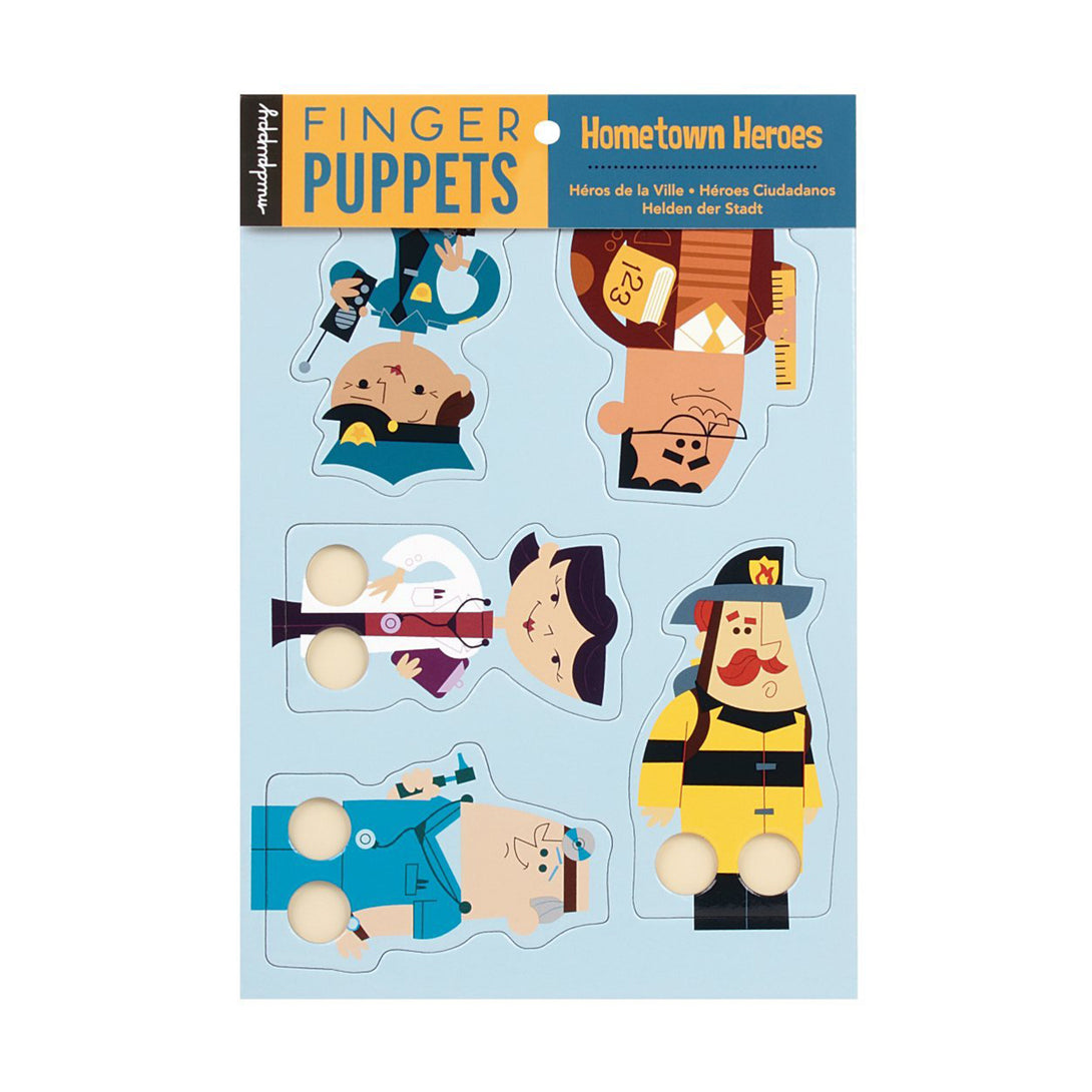 Mudpuppy Finger Puppets Mudpuppy Finger Puppet Hometown Heroes at Little Earth Nest Eco Shop Geelong Online Store Australia