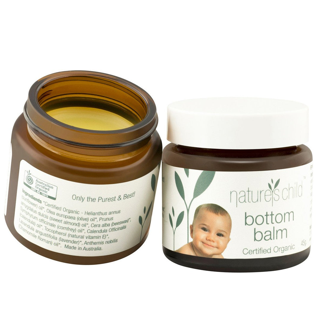 Natures Child Bottom Balm 45g Natures Child Nappy Rash Treatments at Little Earth Nest Eco Shop Geelong Online Store Australia