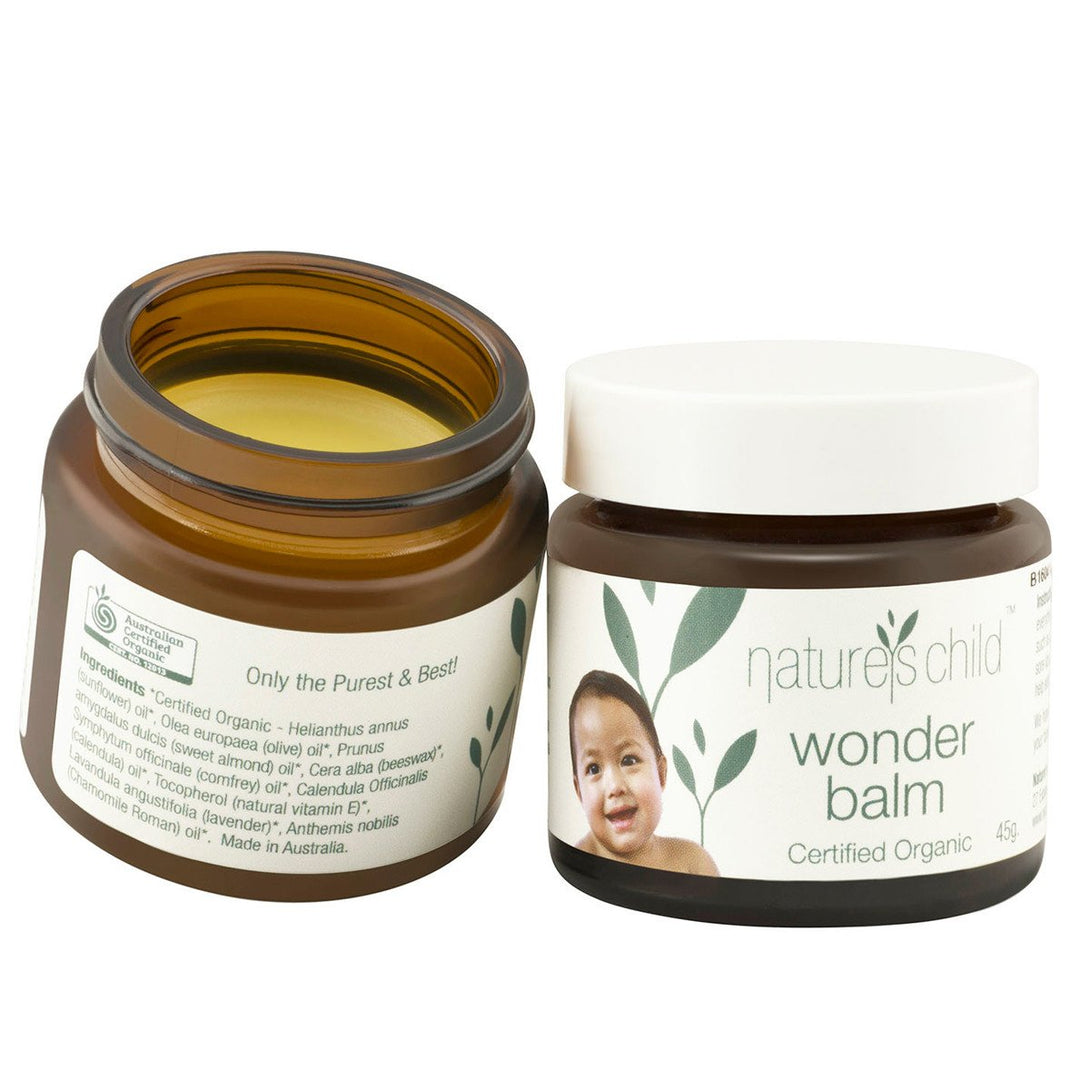 Natures Child Wonder Balm 45g Natures Child Nappy Rash Treatments at Little Earth Nest Eco Shop Geelong Online Store Australia