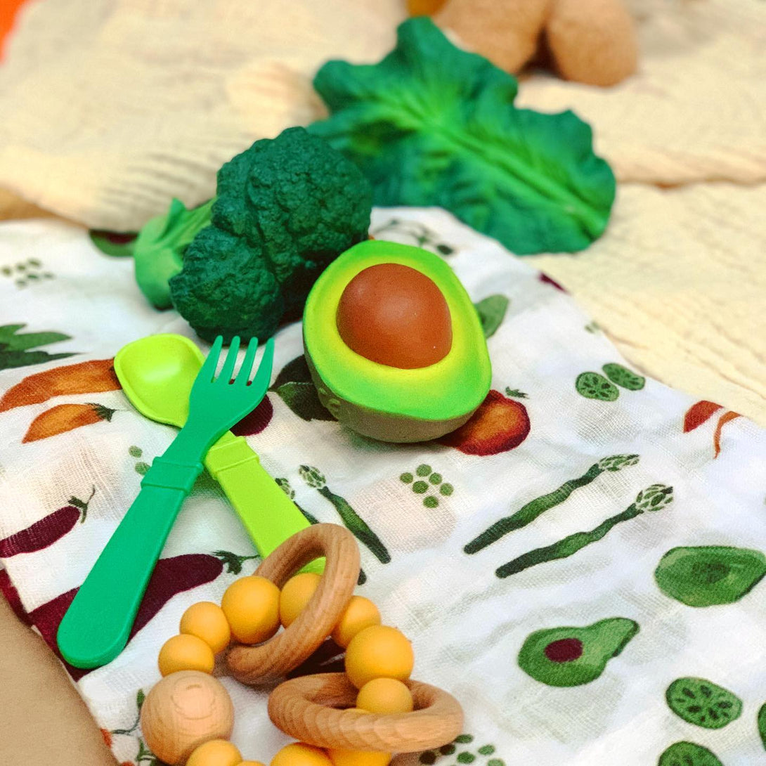 Arnold the Avocado Teether by Oli and Carol Oli and Carol Dummies and Teethers at Little Earth Nest Eco Shop Geelong Online Store Australia