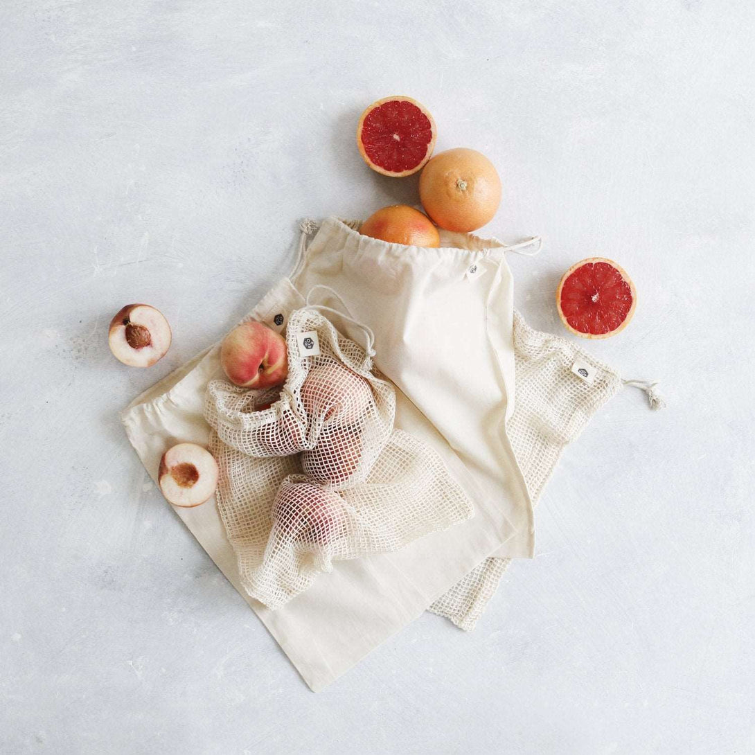 Ever Eco Organic Cotton Reusable Produce Bags Ever Eco Food Storage Containers at Little Earth Nest Eco Shop Geelong Online Store Australia