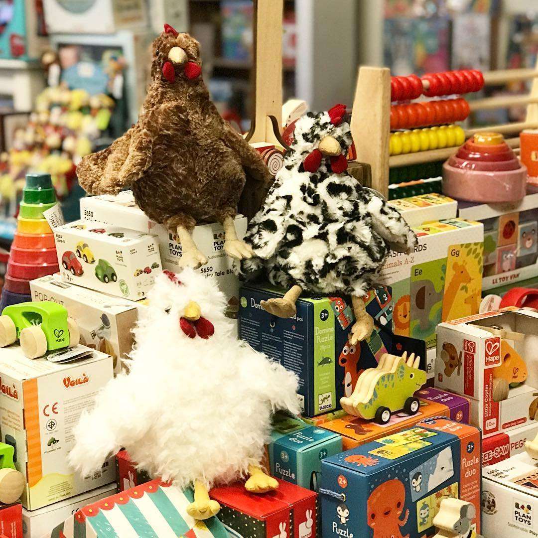 Chicken Plush Toy Manhattan Toy Soft Toys at Little Earth Nest Eco Shop Geelong Online Store Australia