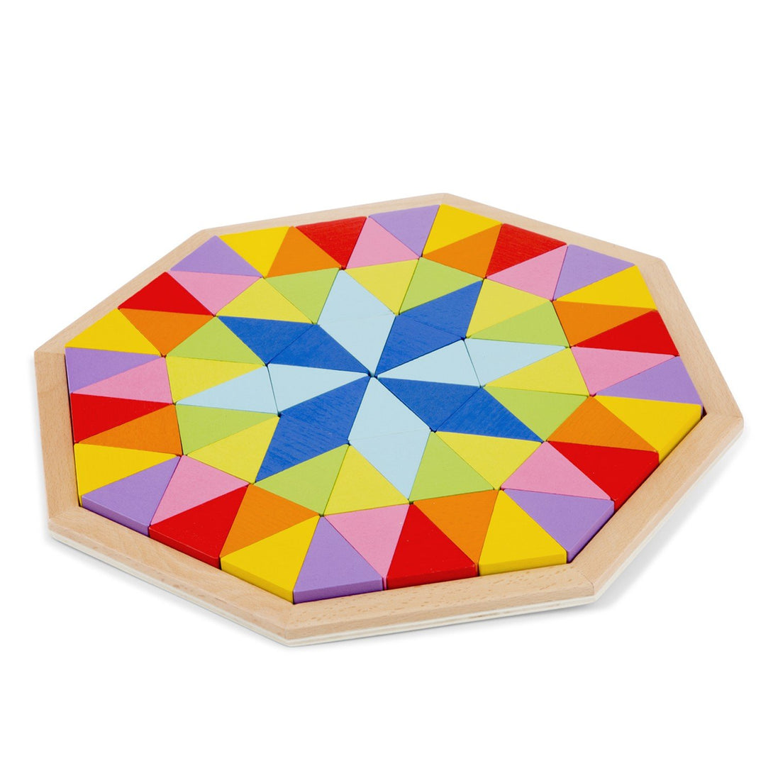 New Classic Toys Rainbow Wooden Octagon Puzzle New Classic Toys Puzzles at Little Earth Nest Eco Shop Geelong Online Store Australia