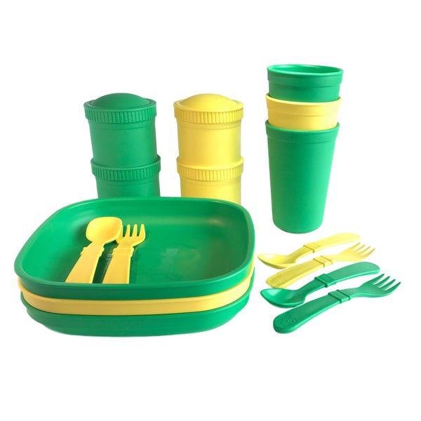 Replay Sports Team Sets Replay Dinnerware Green/Gold at Little Earth Nest Eco Shop Geelong Online Store Australia