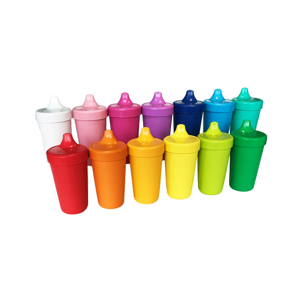 Re-Play No-Spill Sippy Cup Rainbow Collection  Family Tableware Made in  the USA from Recycled Plastic
