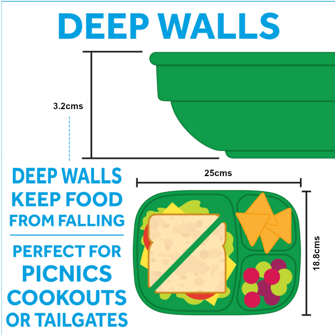 Replay Large Divided Plate Tray Replay Dinnerware at Little Earth Nest Eco Shop Geelong Online Store Australia