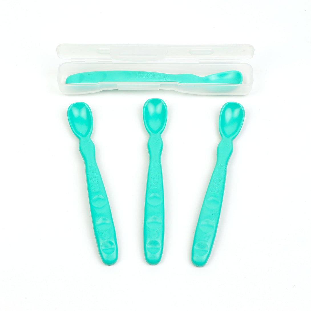 Replay Baby Spoons 4 Pack Replay Dinnerware Aqua at Little Earth Nest Eco Shop Geelong Online Store Australia