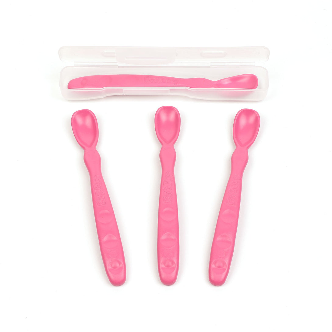 Replay Baby Spoons 4 Pack Replay Dinnerware Bright Pink at Little Earth Nest Eco Shop Geelong Online Store Australia