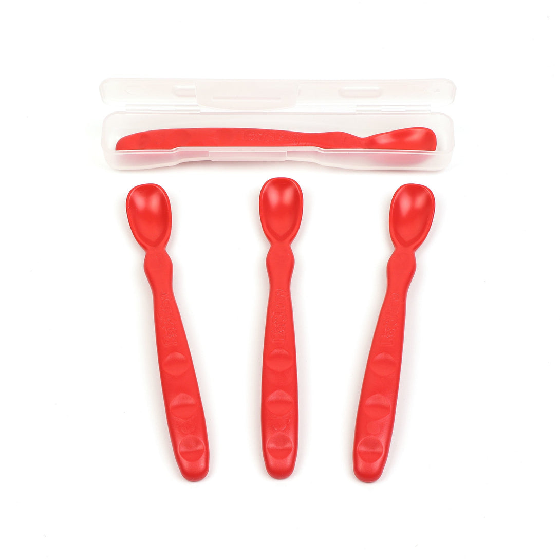 Replay Baby Spoons 4 Pack Replay Dinnerware Red at Little Earth Nest Eco Shop Geelong Online Store Australia