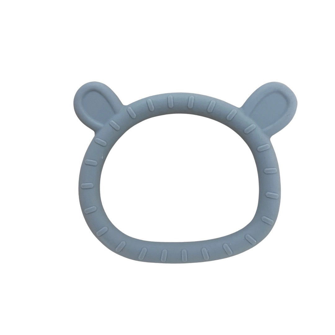 Bunny or Bear Baby Teething Ring Toy Nature Bubz Dummies and Teethers Bear at Little Earth Nest Eco Shop Geelong Online Store Australia