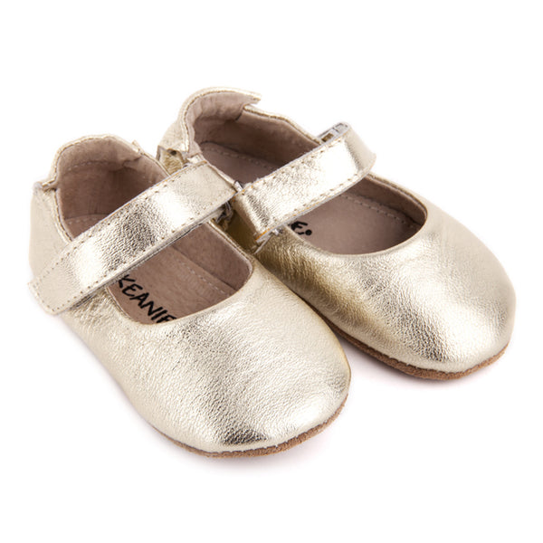 Skeanie Lady Jane Skeanie Shoes S / Gold at Little Earth Nest Eco Shop Geelong Online Store Australia