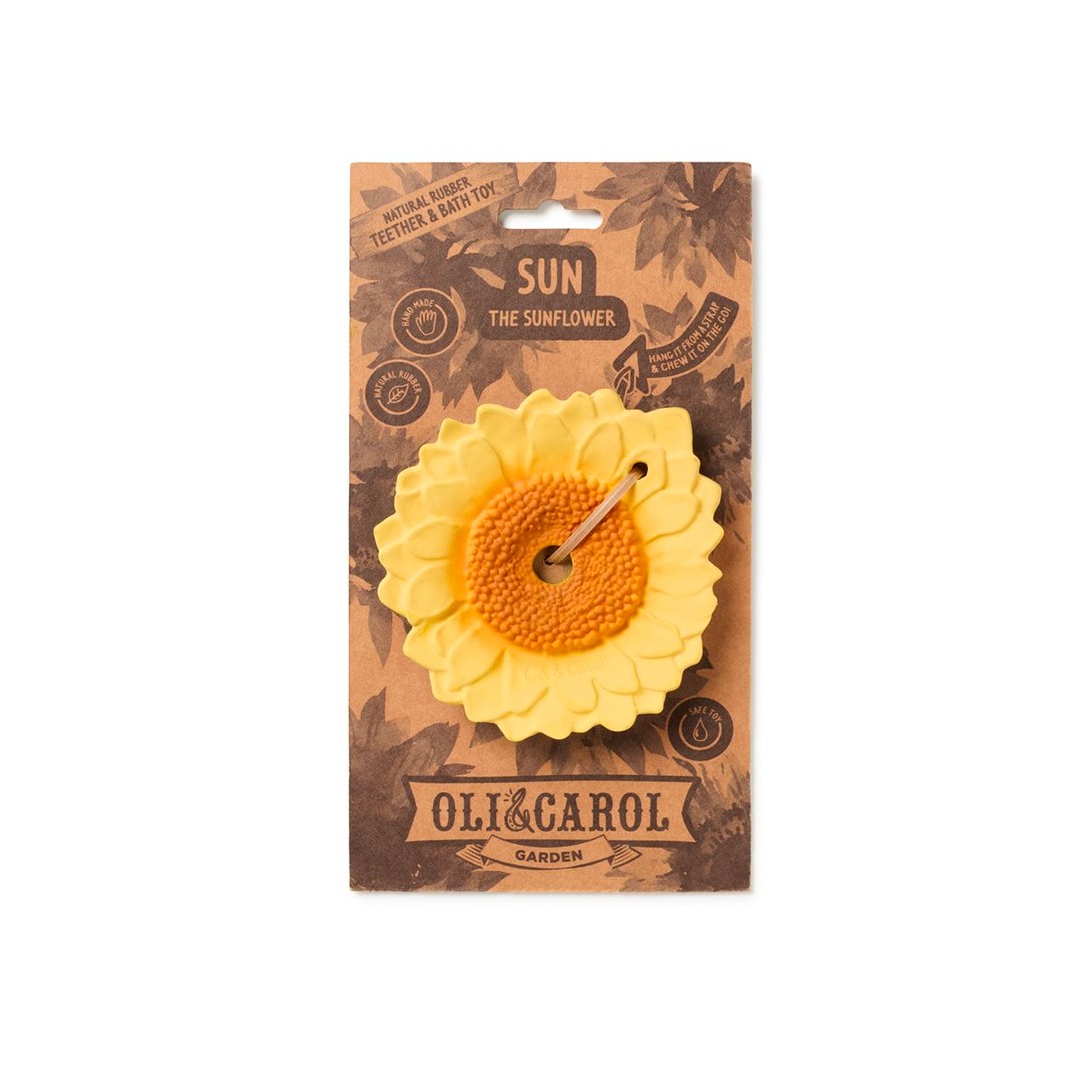 Sun the Sunflower Teether by Oli and Carol Oli and Carol Dummies and Teethers at Little Earth Nest Eco Shop Geelong Online Store Australia