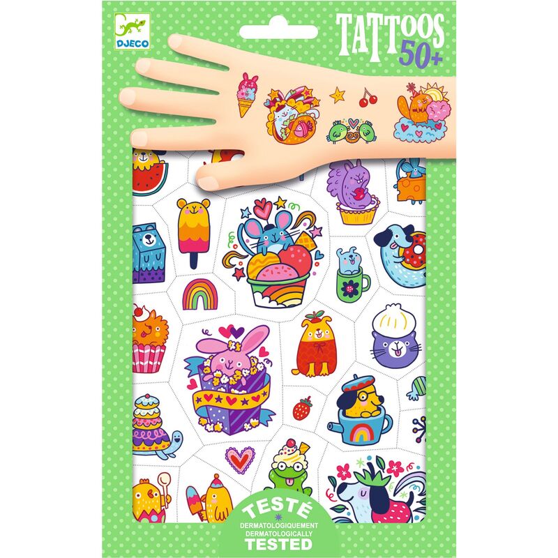 Kids Dermatologically Tested Body Tattoos by Djeco Djeco Art and Craft Kits Sweet Mimi at Little Earth Nest Eco Shop Geelong Online Store Australia