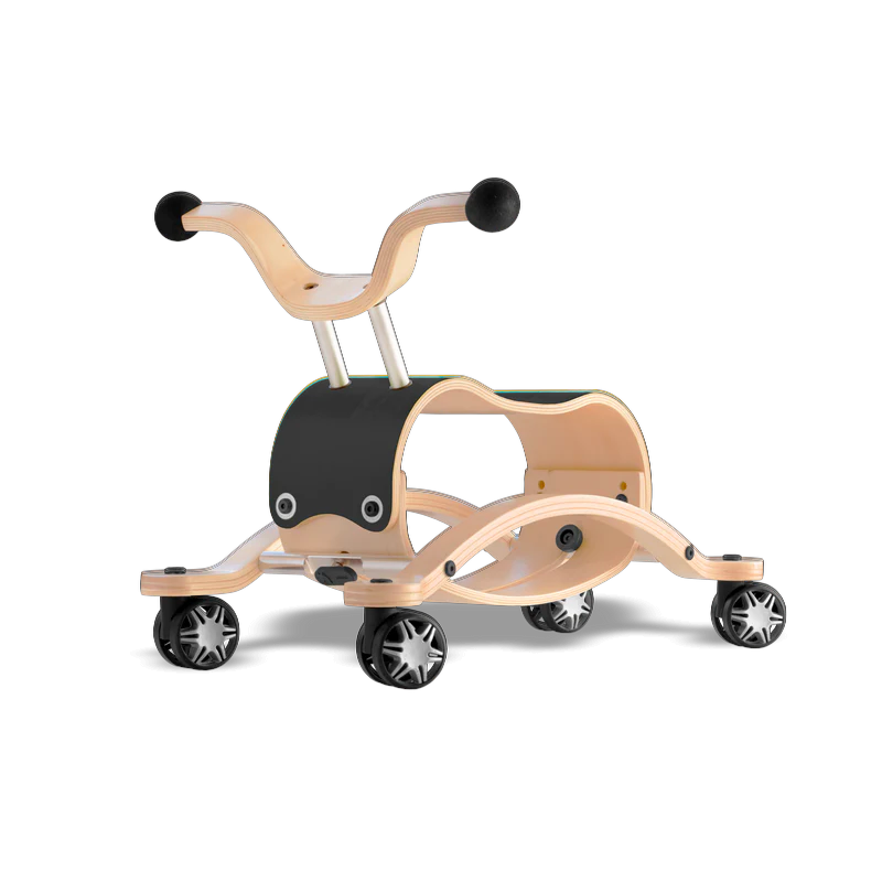 Wishbone Mini Flip Racer with Race Base Wishbone Australia Toys Black at Little Earth Nest Eco Shop Geelong Online Store Australia