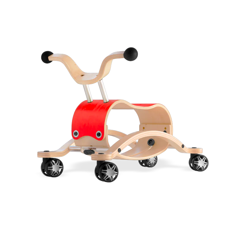 Wishbone Mini Flip Racer with Race Base Wishbone Australia Toys Red at Little Earth Nest Eco Shop Geelong Online Store Australia