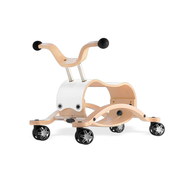 Wishbone Mini Flip Racer with Race Base Wishbone Australia Toys White at Little Earth Nest Eco Shop Geelong Online Store Australia