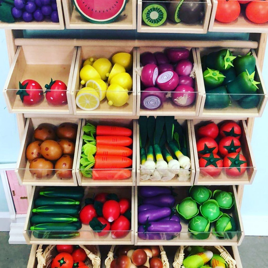 Wooden Play Vegetables Little Earth Nest Toy Kitchens & Play Food at Little Earth Nest Eco Shop Geelong Online Store Australia