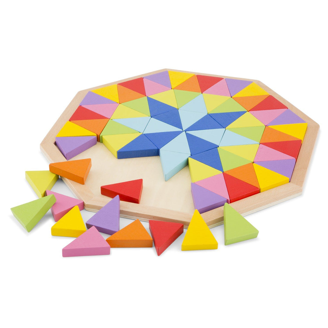 New Classic Toys Rainbow Wooden Octagon Puzzle New Classic Toys Puzzles at Little Earth Nest Eco Shop Geelong Online Store Australia