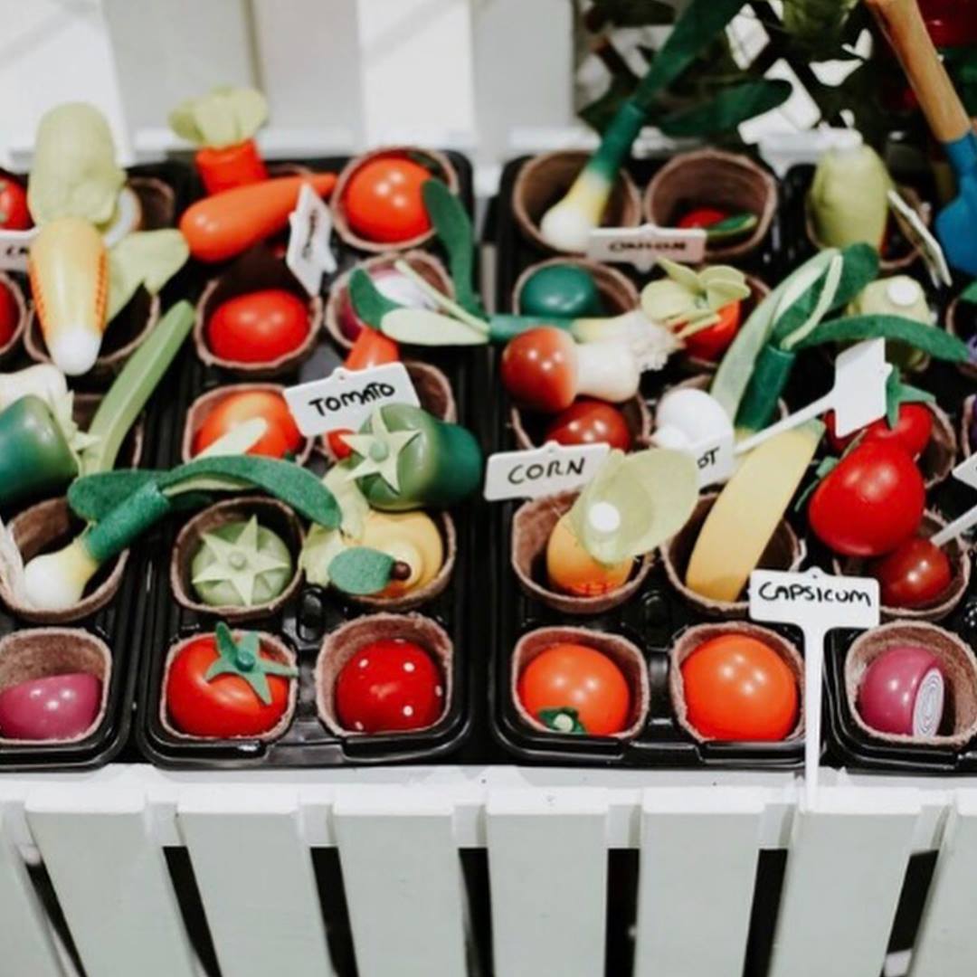 Wooden Play Vegetables Little Earth Nest Toy Kitchens & Play Food at Little Earth Nest Eco Shop Geelong Online Store Australia