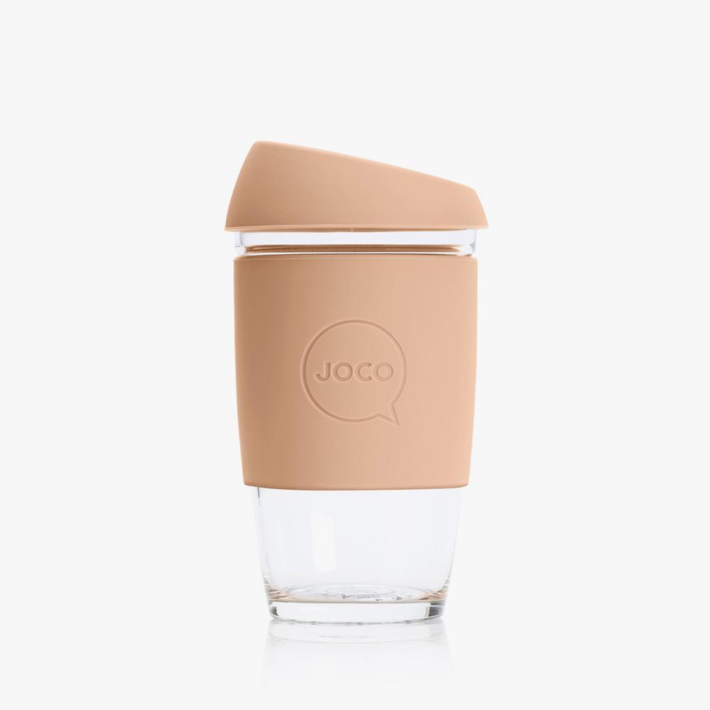 Joco Reusable Glass Cup 6oz Joco Coffee & Tea Cups Amber Light at Little Earth Nest Eco Shop Geelong Online Store Australia