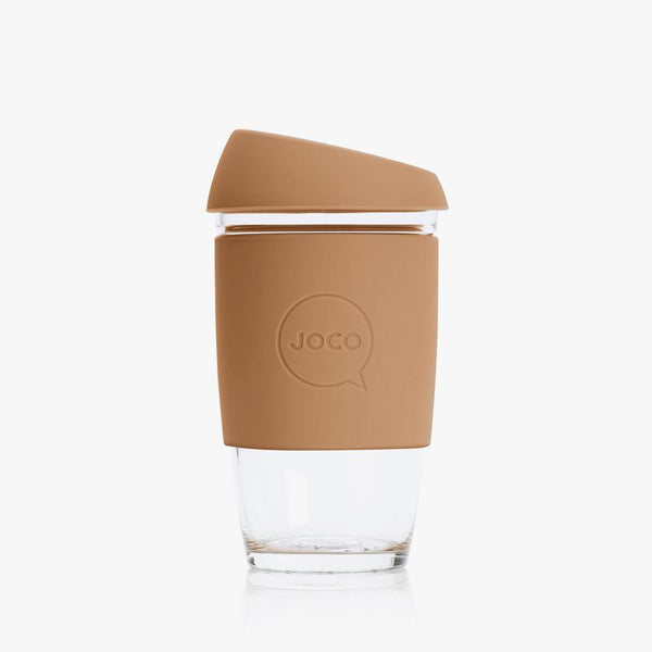 Joco Reusable Glass Cup 6oz Joco Coffee & Tea Cups Butterum at Little Earth Nest Eco Shop Geelong Online Store Australia